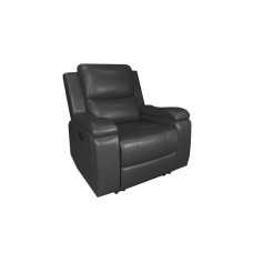 Manilla Black Leather Gel Reclining Chair